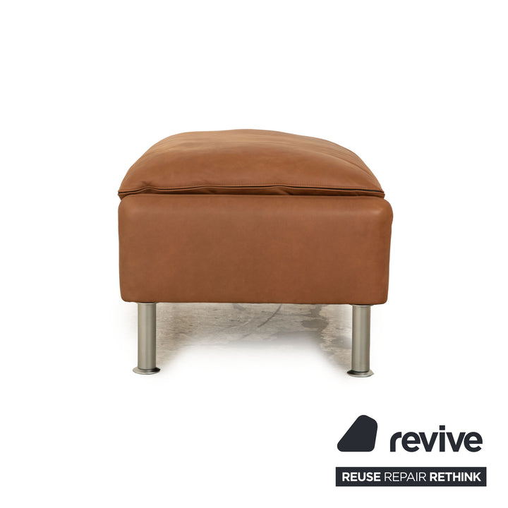 Erpo Porto Leather Stool Brown