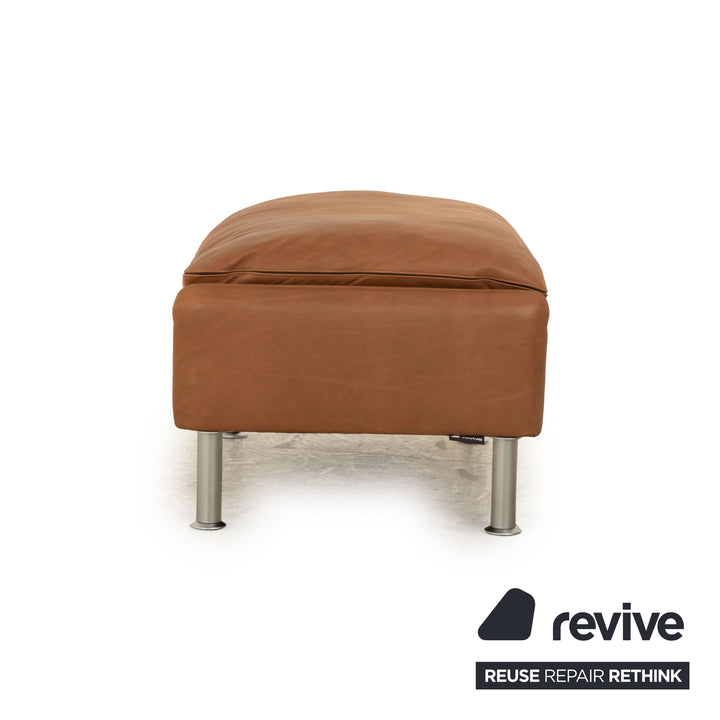 Erpo Porto Leather Stool Brown