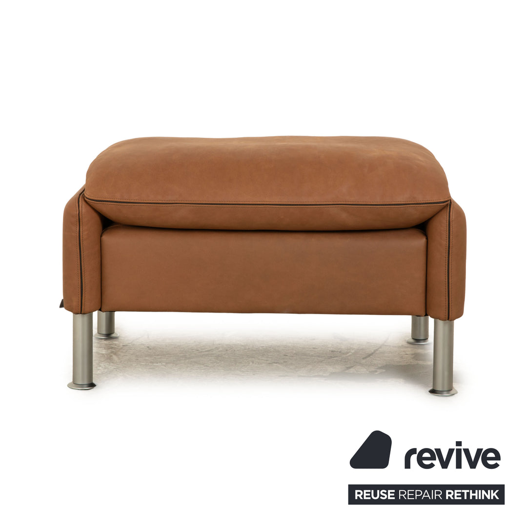 Erpo Porto Leather Stool Brown