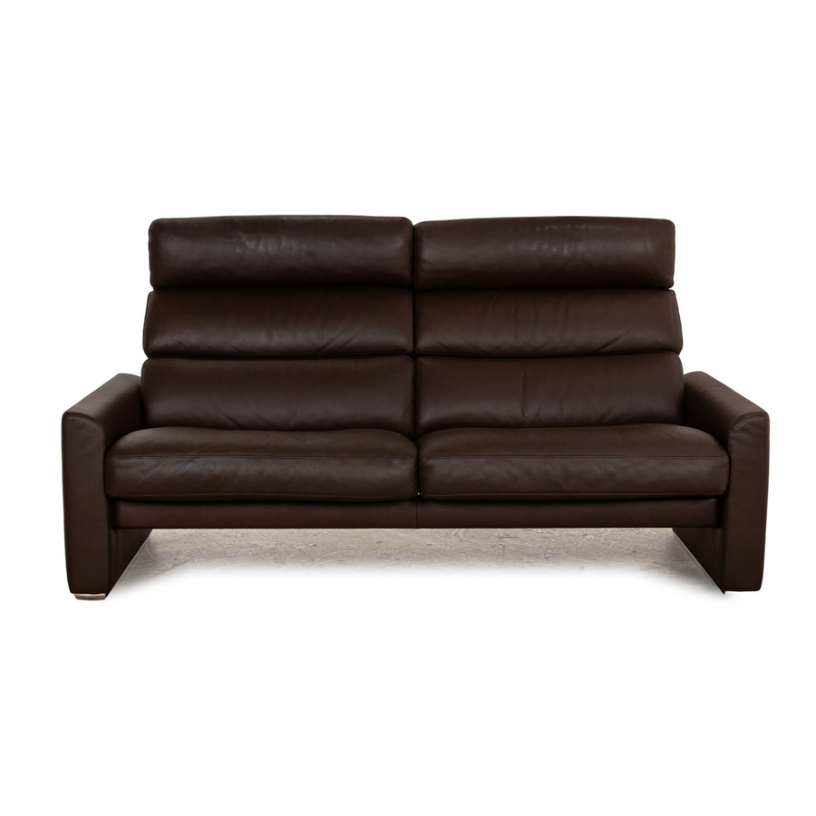 Erpo Soho Leather Two Seater Brown Manual Function Relaxation Sofa Couch