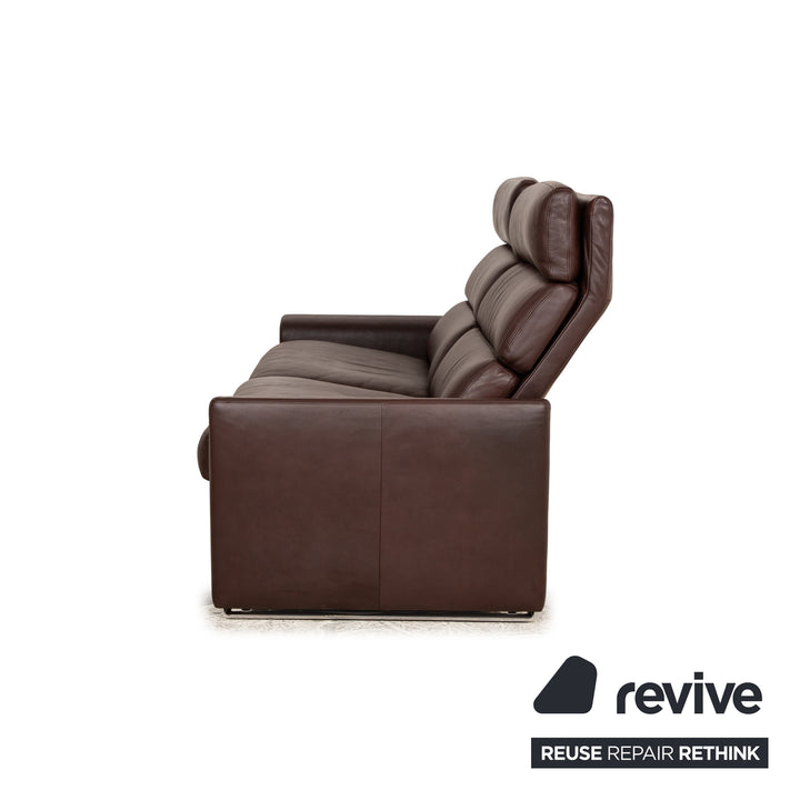 Erpo Soho Leather Two Seater Brown Manual Function Relaxation Sofa Couch