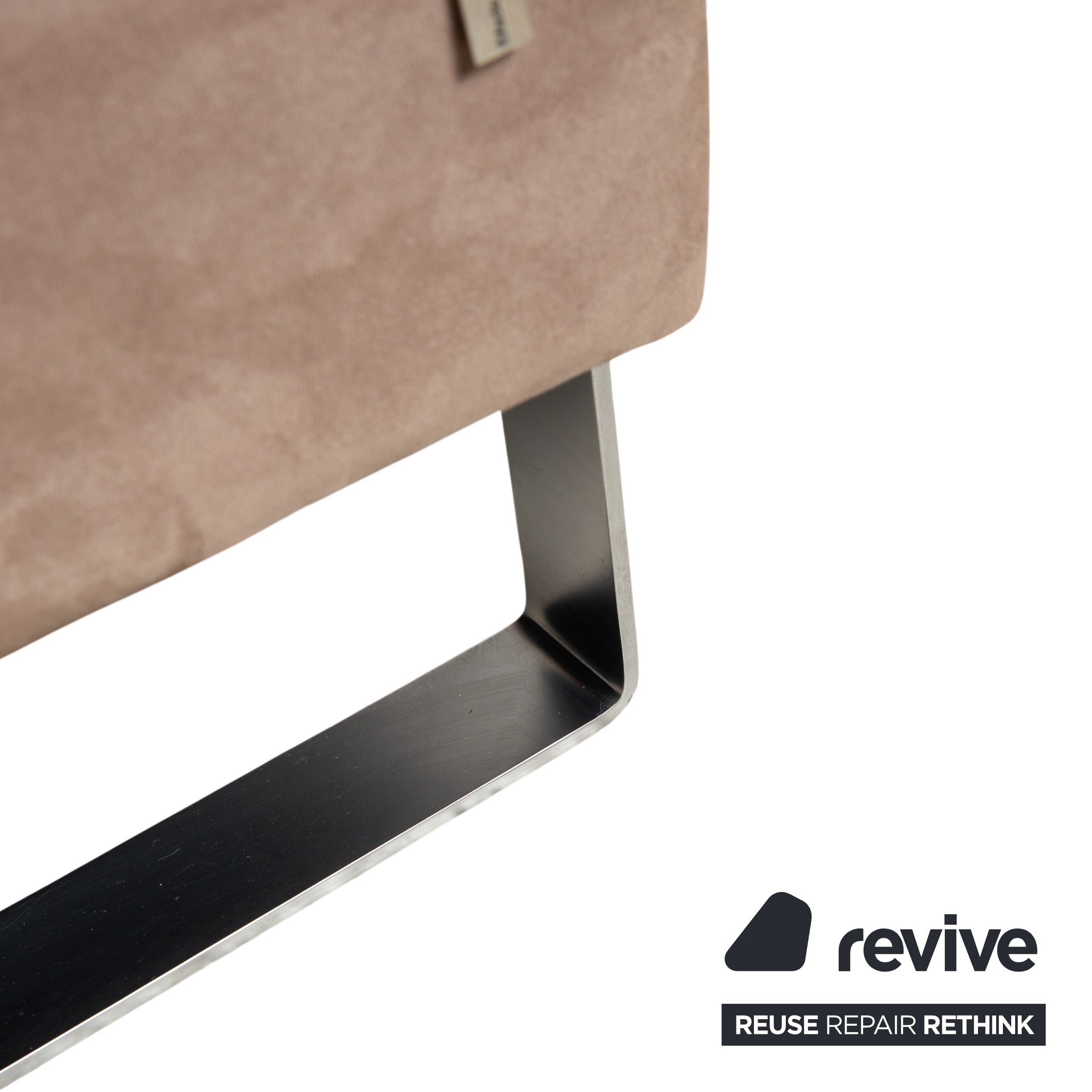 Erpo Stoff Ecksofa Grau Beige Braun Sofa Couch Recamiere