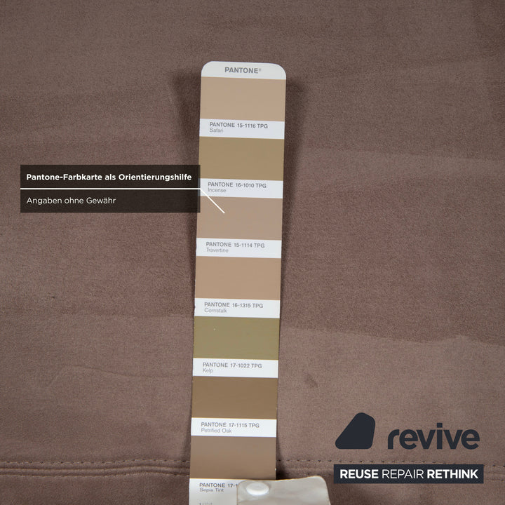 Erpo Stoff Ecksofa Grau Beige Braun Sofa Couch Recamiere