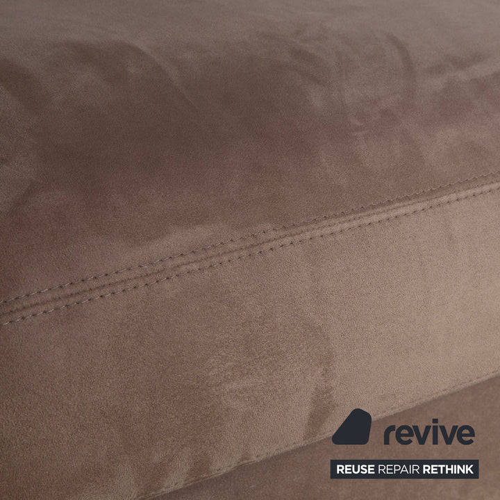 Erpo Stoff Ecksofa Grau Beige Braun Sofa Couch Recamiere