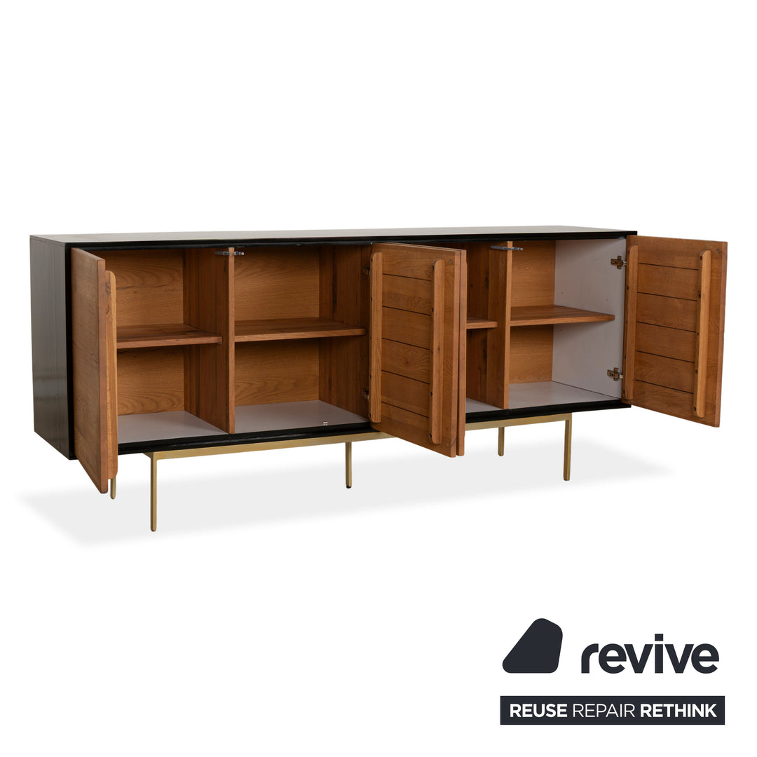 Ethnicraft Blackbird Holz Sideboard Braun Schwarz Anrichte Kommode