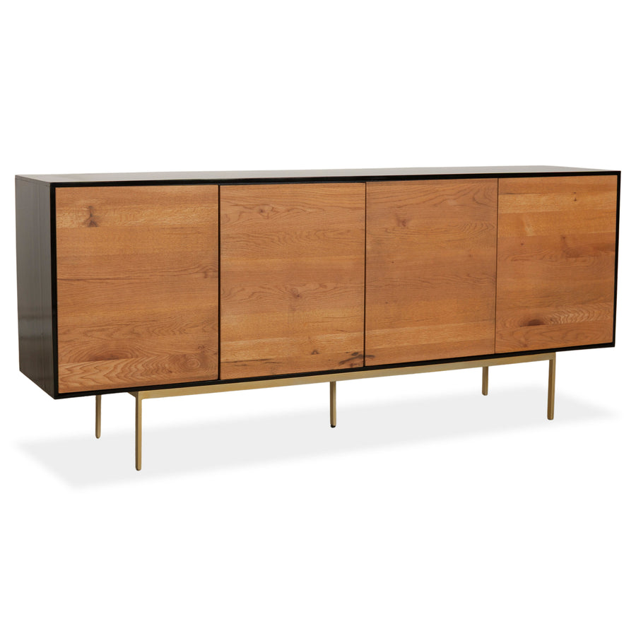 Ethnicraft Blackbird Holz Sideboard Braun Schwarz Anrichte Kommode