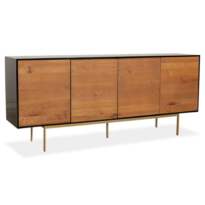 Buffet en bois Ethnicraft Blackbird marron et noir avec commode