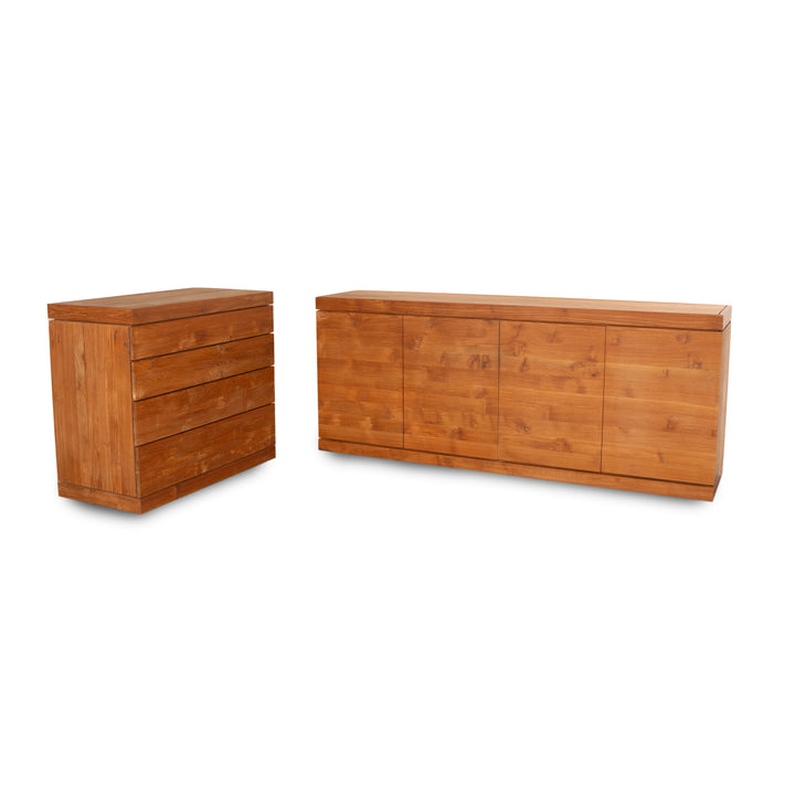 Ethnicraft Burger Wooden Sideboard Set Brown