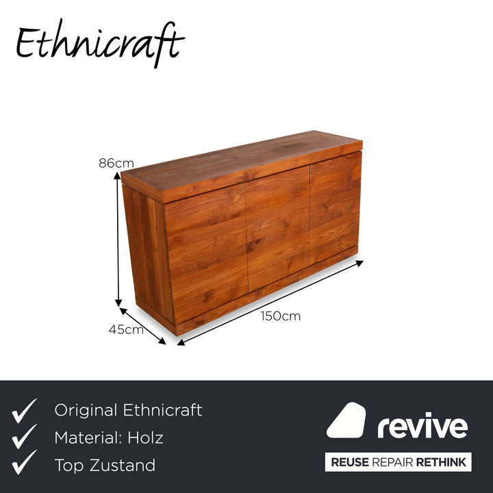 Ethnicraft Burger Wooden Sideboard Brown Teak