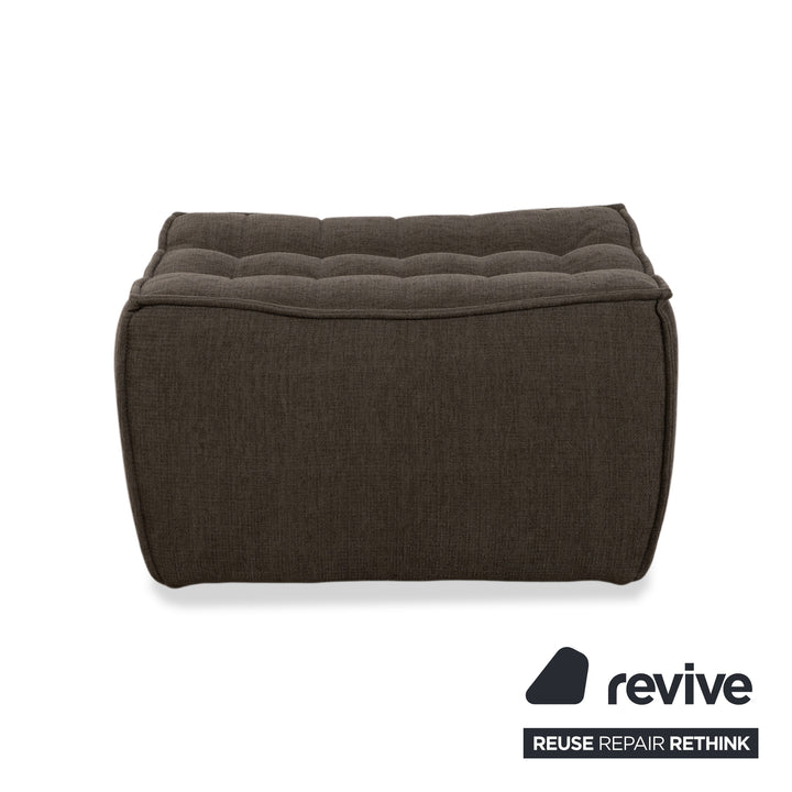 Ethnicraft N701 Fabric Stool Grey Green