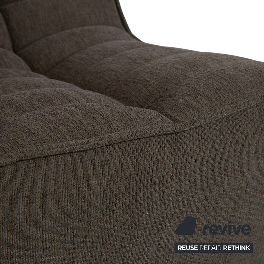 Fauteuil en tissu Ethnicraft N701 Gris Vert