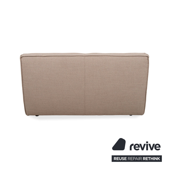 Ethnicraft N701 Stoff Zweisitzer Grau Sand Taupe Sofa Couch