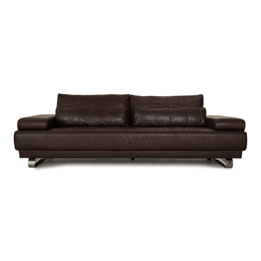 Ewald Schilig Harry Leather Three-Seater Brown Manual Function