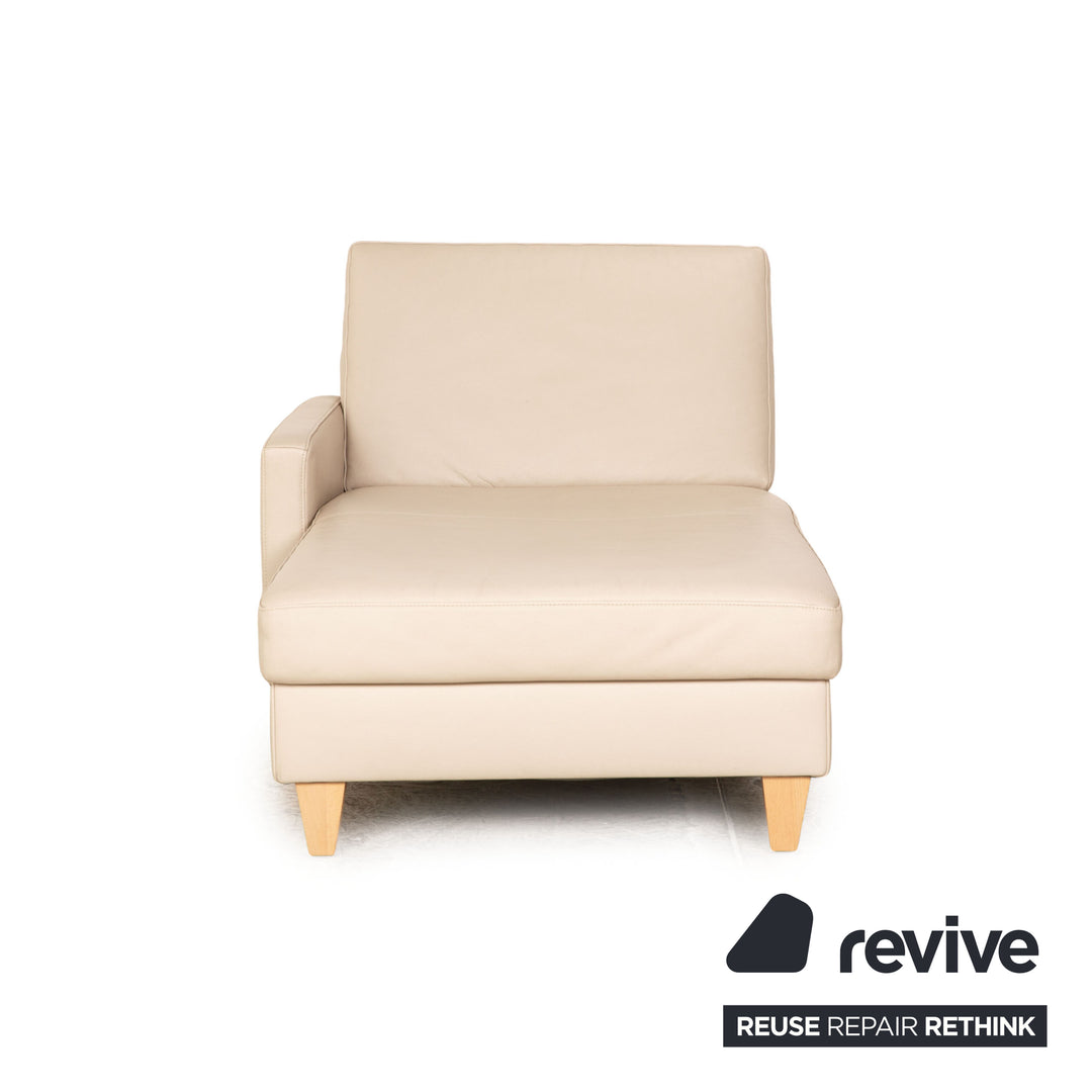 Ewald Schillig Ameto Leder Sofa Garnitur Creme Zweisitzer Sofa Couch