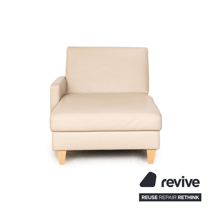 Ewald Schillig Ameto Leder Sofa Garnitur Creme Zweisitzer Sofa Couch
