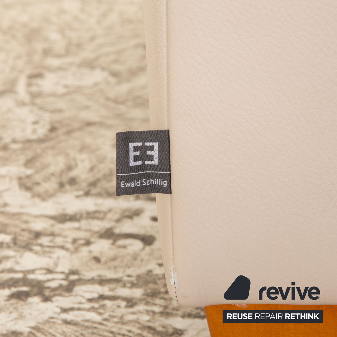 Ewald Schillig Ameto Leder Sofa Garnitur Creme Zweisitzer Sofa Couch