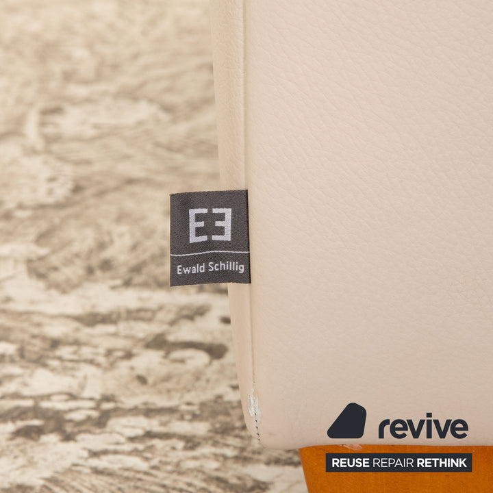 Ewald Schillig Ameto Leder Sofa Garnitur Creme Zweisitzer Sofa Couch