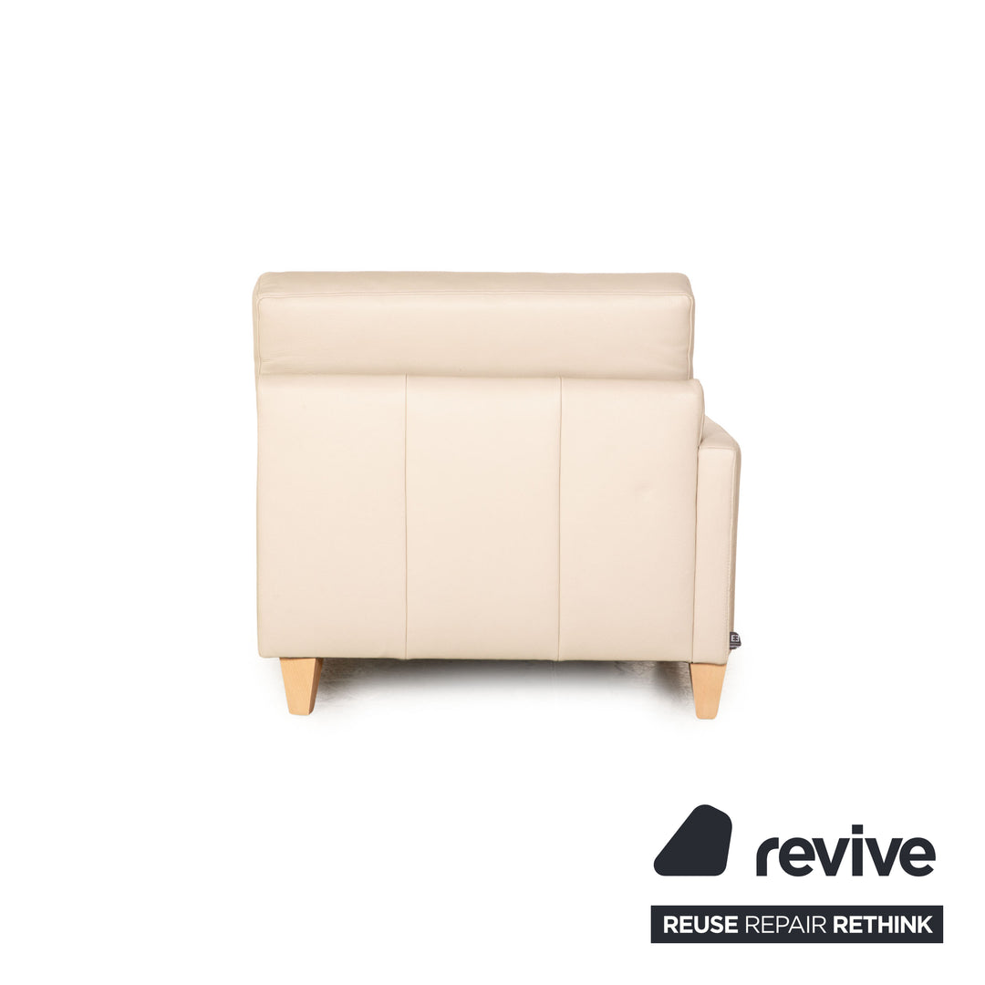 Ewald Schillig Ameto Leder Sofa Garnitur Creme Zweisitzer Sofa Couch
