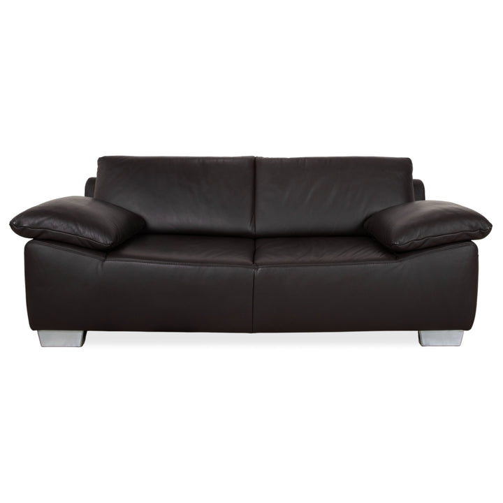 Ewald Schillig Bentley Leder Zweisitzer Braun Sofa Couch