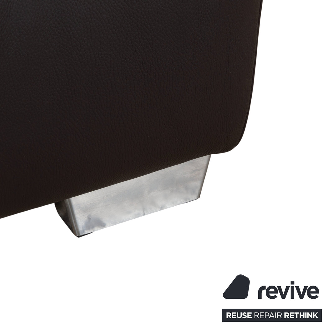 Ewald Schillig Bentley Leder Zweisitzer Braun Sofa Couch