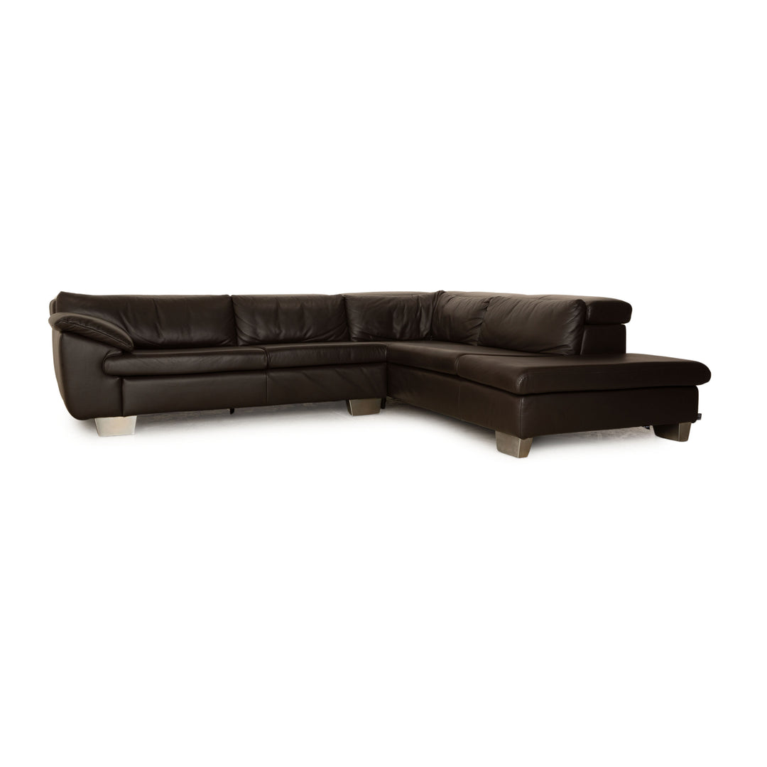 Ewald Schillig Brand Blues Corner Sofa Mocha Manual Function Sofa Couch