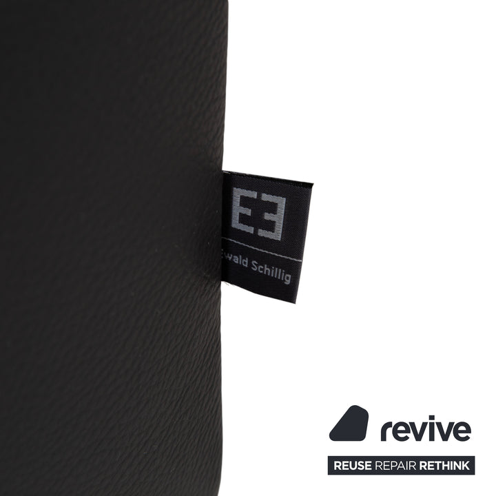 Ewald Schillig Canapé d'angle en cuir Blues marron