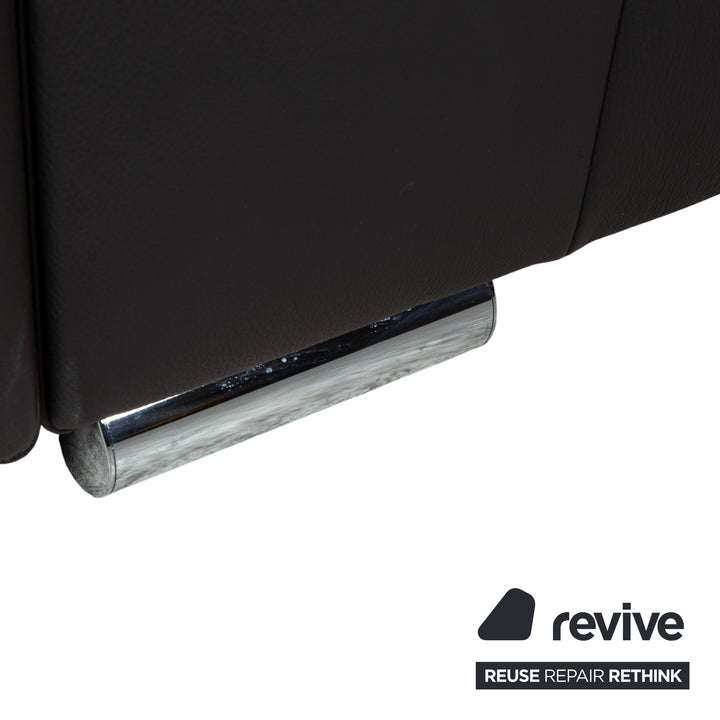 Ewald Schillig Brand Blues Leder Ecksofa Braun