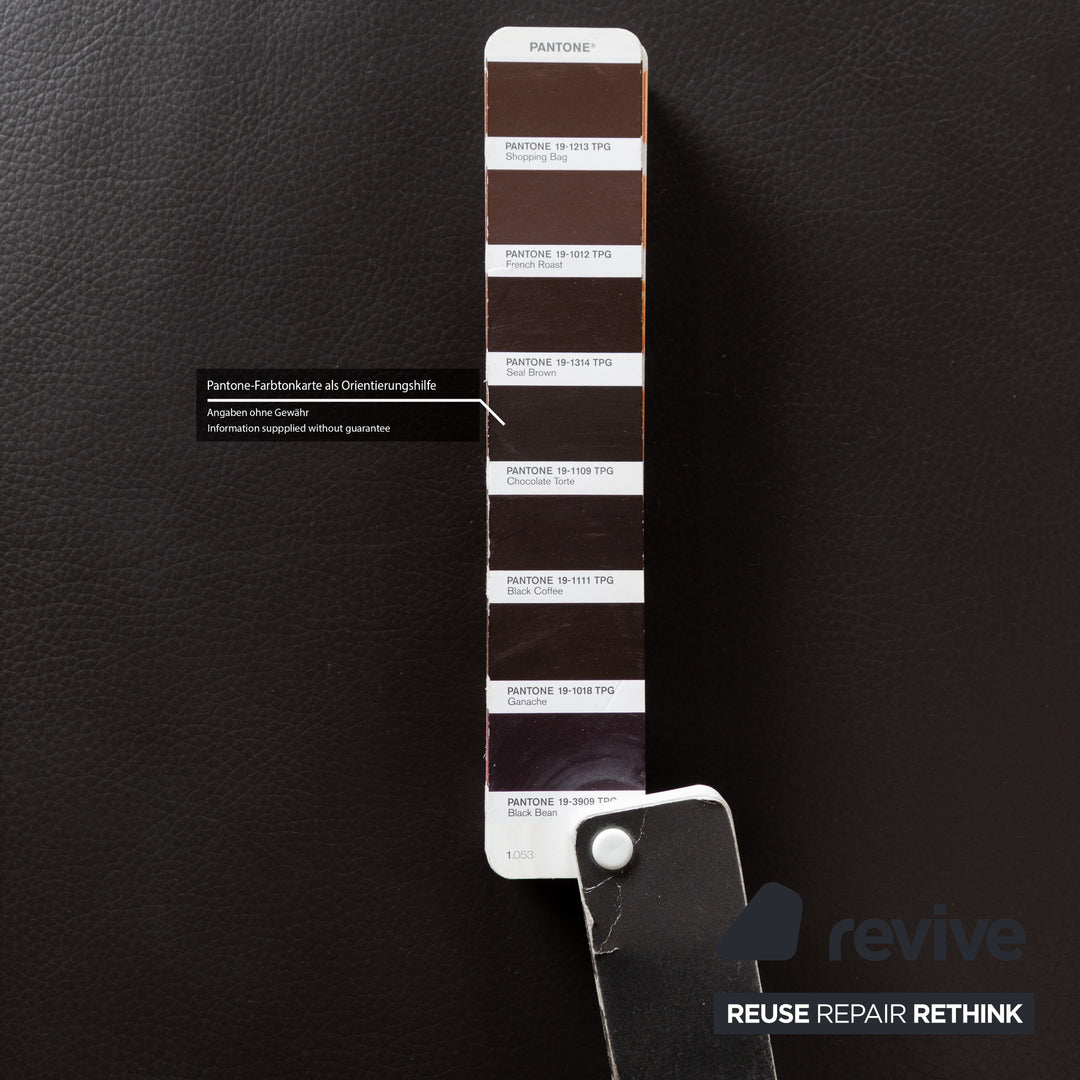 Ewald Schillig Brand Face Leder Ecksofa Braun Dunkelbraun Récamiere rechts manuelle Funktion Sofa Couch