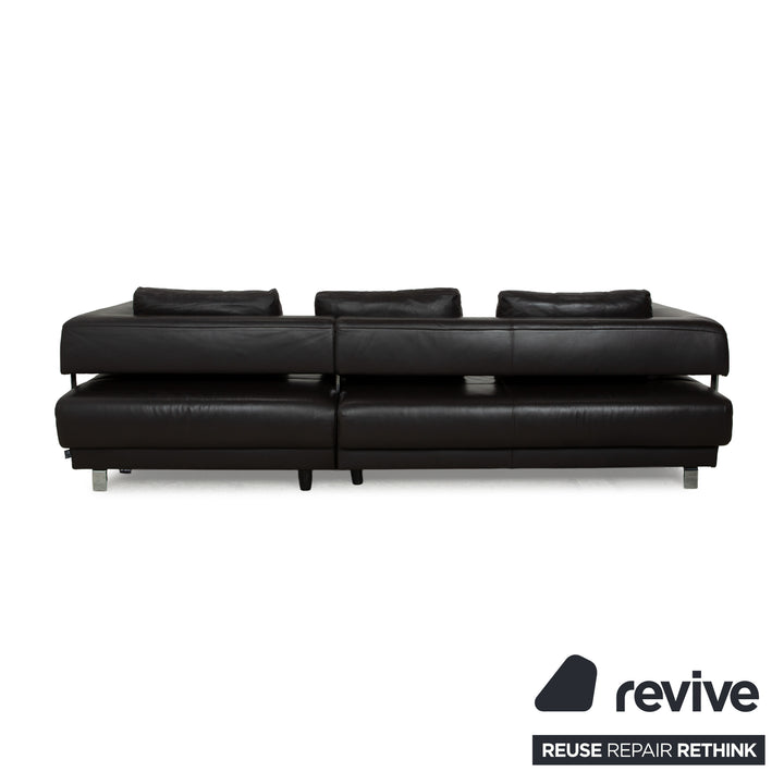 Ewald Schillig Brand Face Leder Ecksofa Braun Dunkelbraun Recamiere rechts manuelle Funktion Sofa Couch