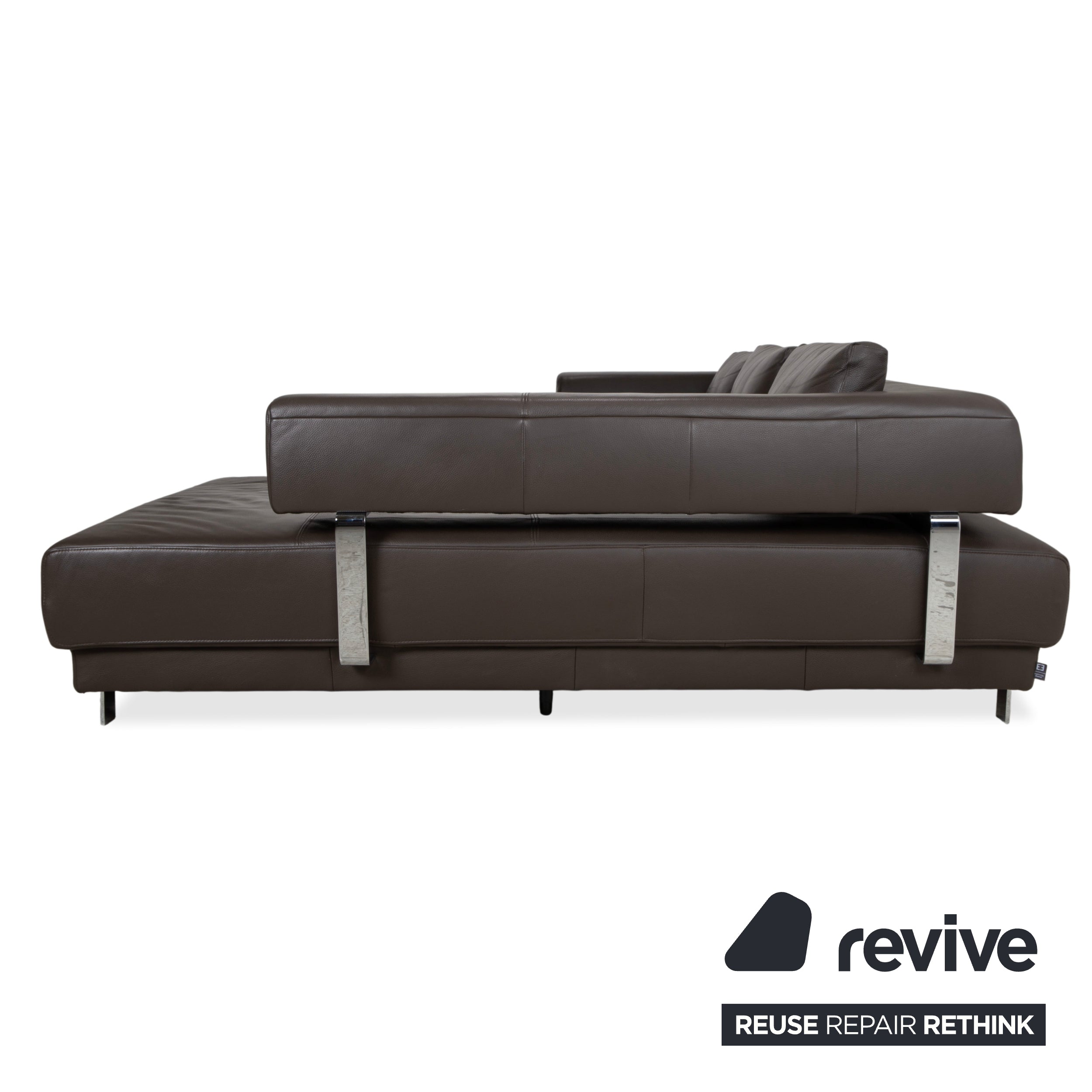 Ewald Schillig Brand Face Leder Ecksofa Braun Sofa Couch elektrische Funktion