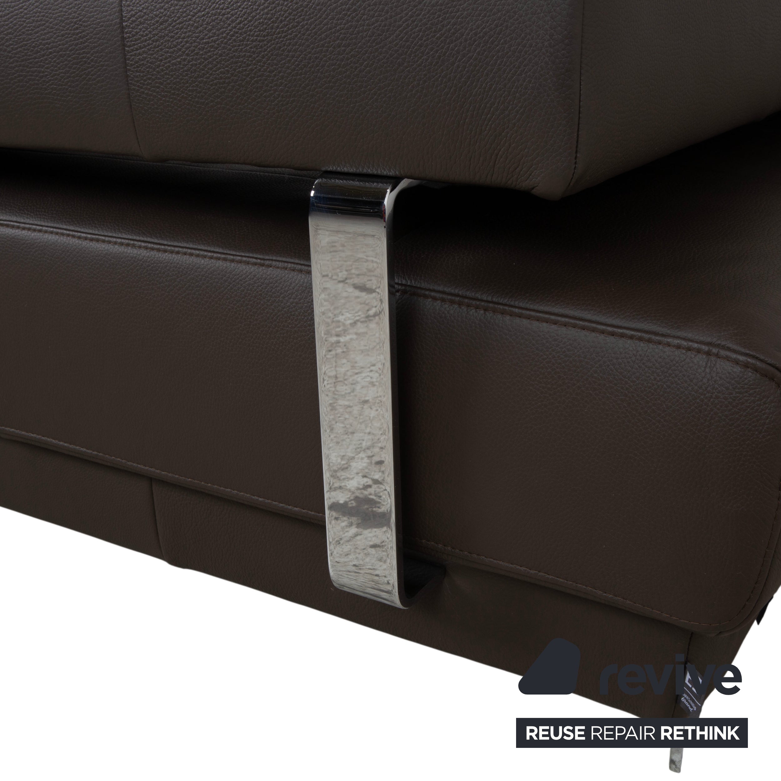 Ewald Schillig Brand Face Leder Ecksofa Braun Sofa Couch elektrische Funktion