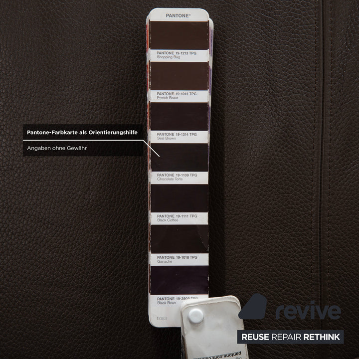 Ewald Schillig Brand Face Leder Ecksofa Braun Sofa Couch elektrische Funktion