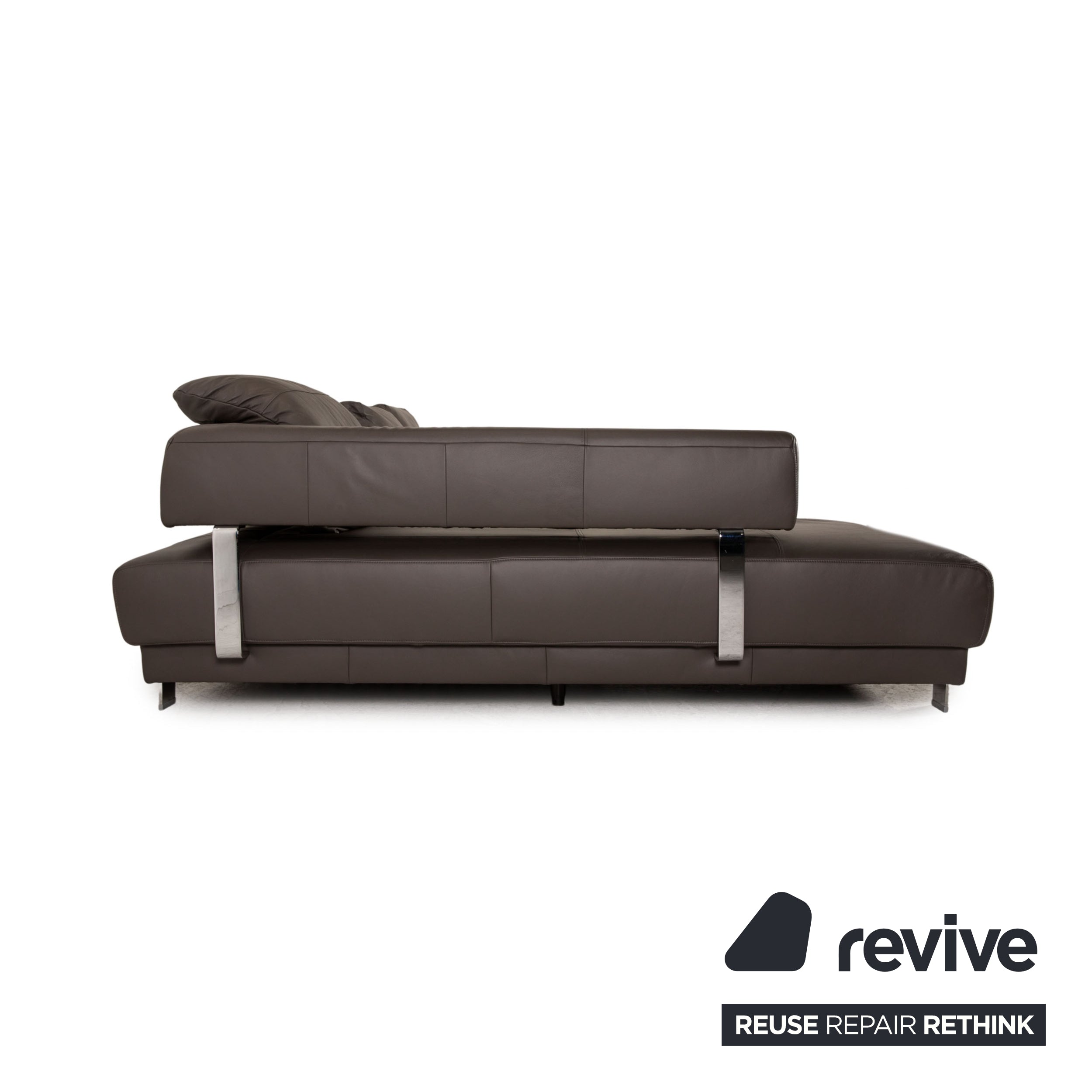 Ewald Schillig Brand Face Leder Ecksofa Braun Sofa Couch elektrische Funktion