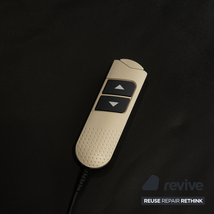 Ewald Schillig Brand Face Leather Corner Sofa Black Electric Function Recamiere Right Sofa Couch