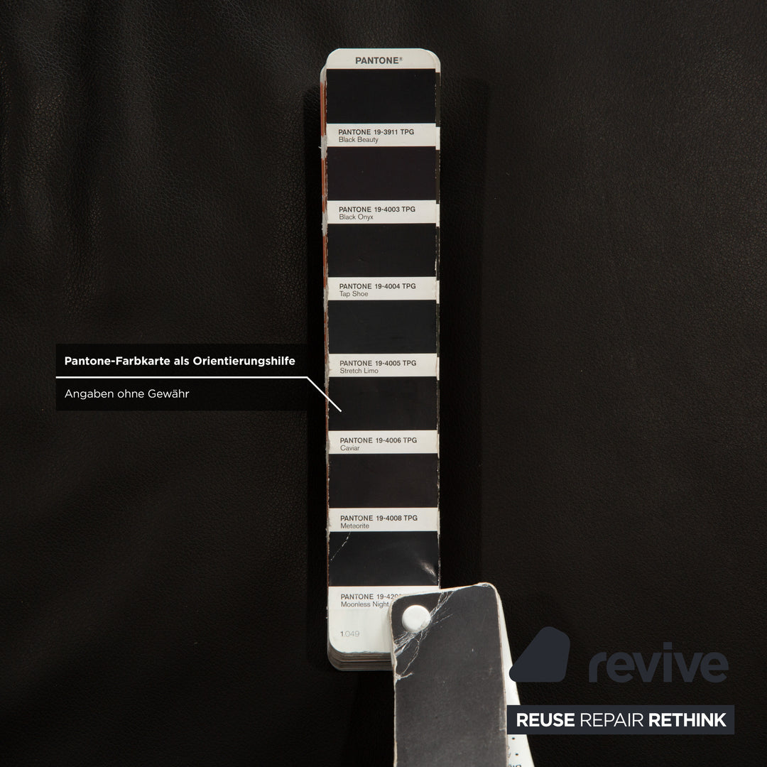 Ewald Schillig Brand Face Leder Ecksofa Schwarz elektrische Funktion Recamiere rechts Sofa Couch