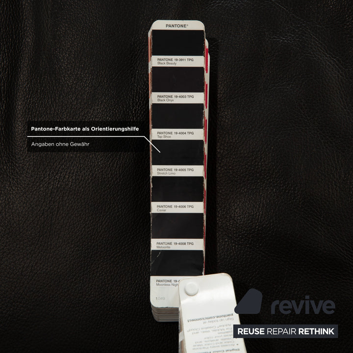 Ewald Schillig Brand Face Leder Ecksofa Schwarz Sofa Couch