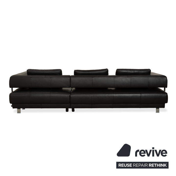 Ewald Schillig Brand Face Leder Ecksofa Schwarz Sofa Couch