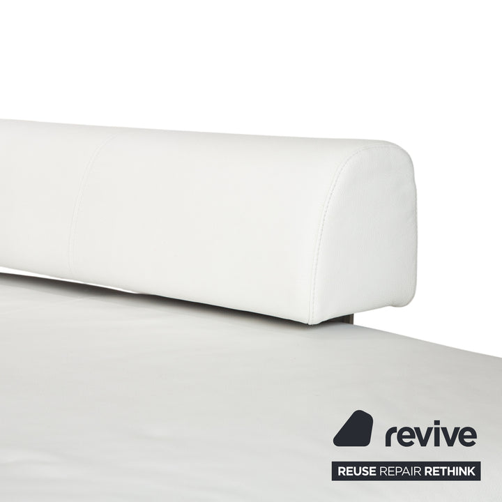 Ewald Schillig Brand Face Leder Ecksofa Weiß Sofa Couch