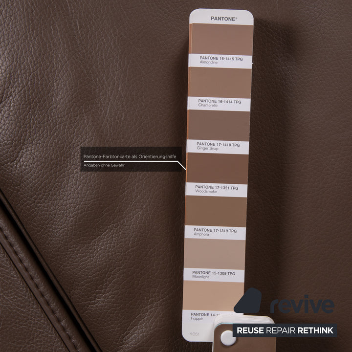 Ewald Schillig Brand Face Leder Sofa Braun Ecksofa Couch