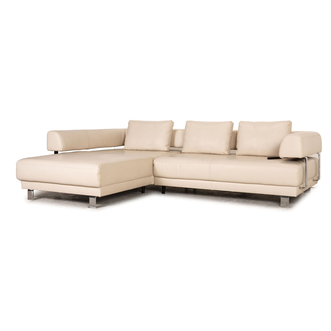 Ewald Schillig Brand Face Sofa Cream Corner Sofa Couch electr. function