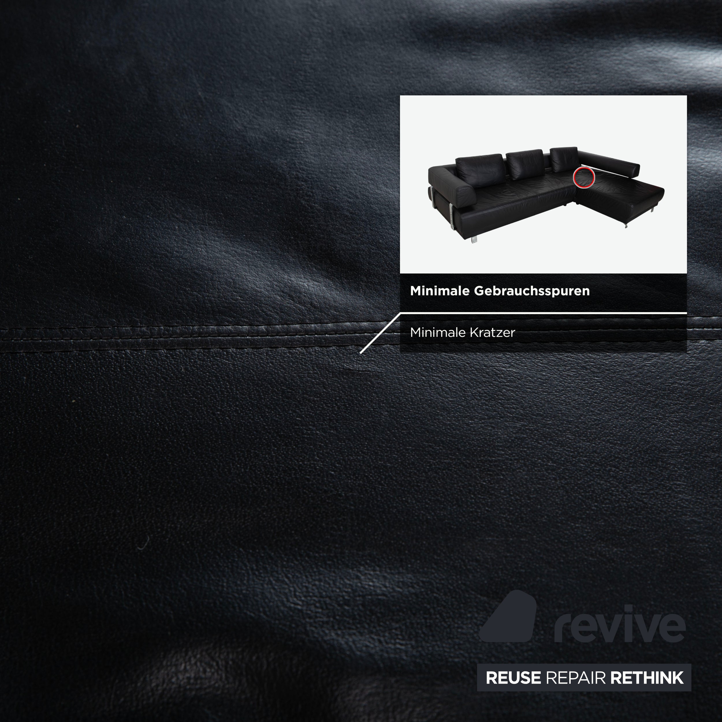 Ewald Schillig Brand Face Sofa Schwarz Ecksofa Couch