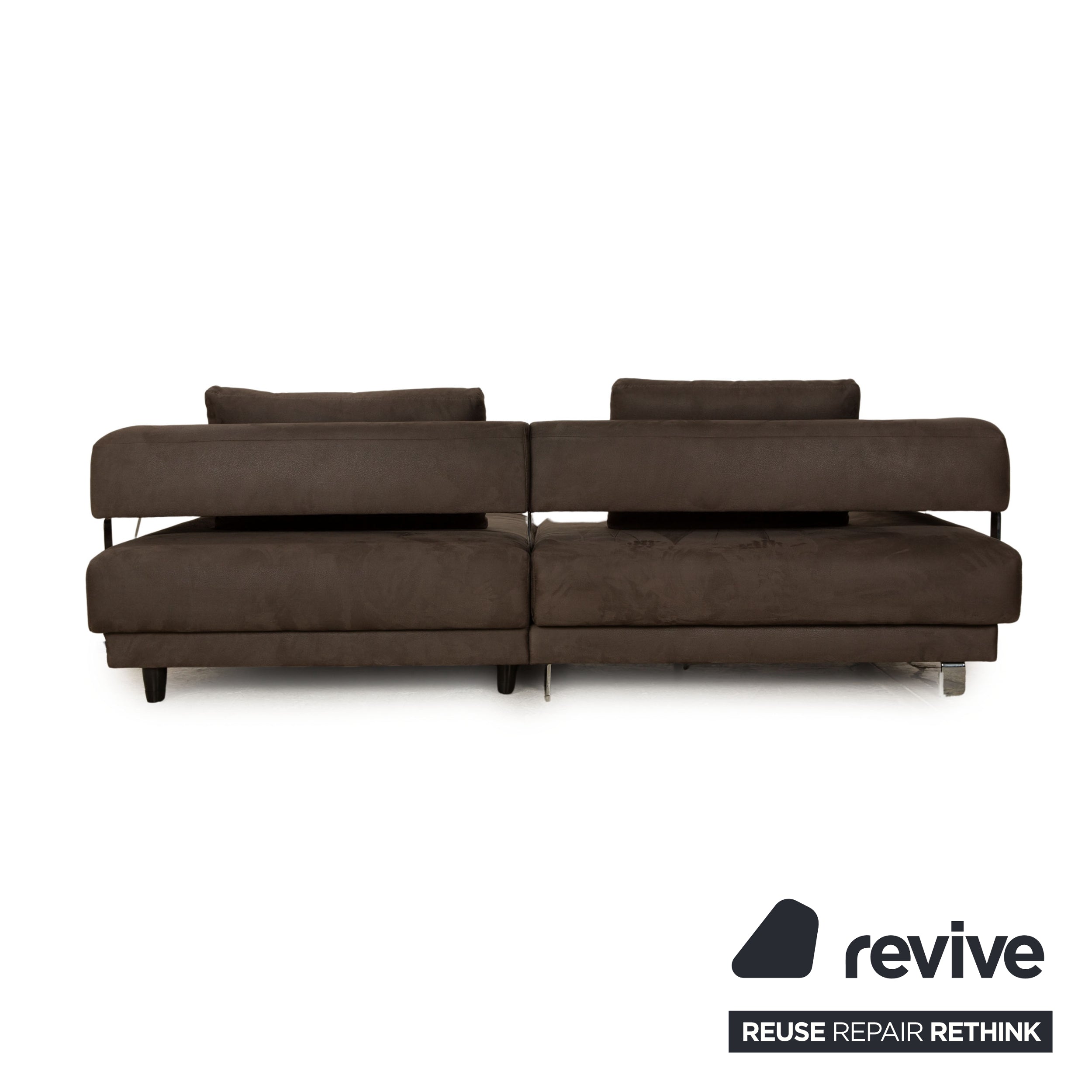Ewald Schillig Brand Face Fabric Corner Sofa Dark Gray Recamiere Right Sofa Couch manual function