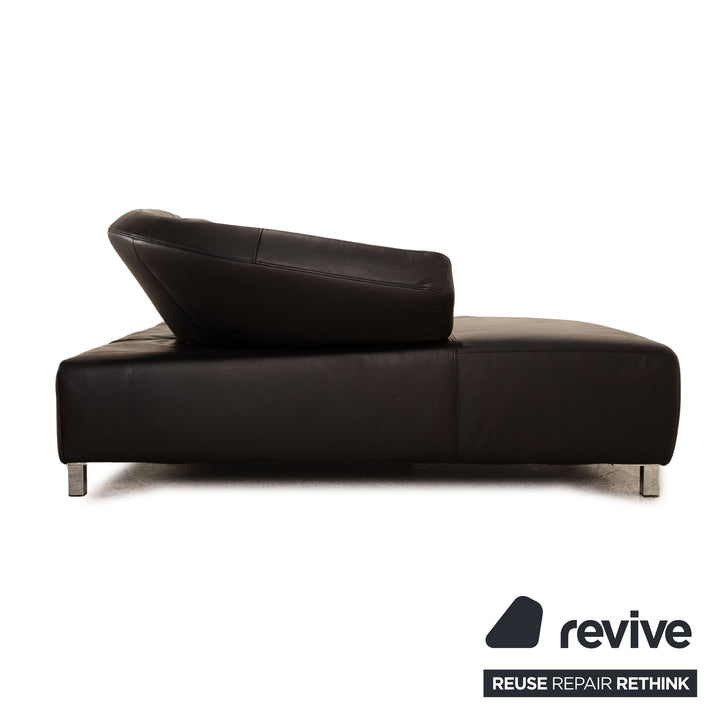 Ewald Schillig Butterfly Leder Ecksofa Schwarz Couch Sofa manuelle Funktion