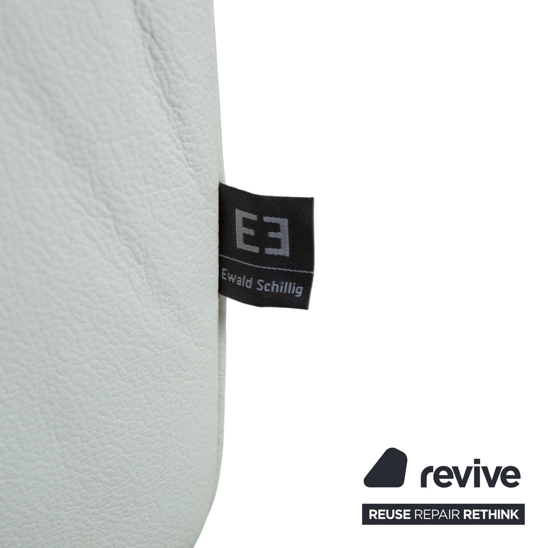 Ewald Schillig Butterfly Leder Ecksofa Weiß manuelle Funktion Recamiere Rechts Couch