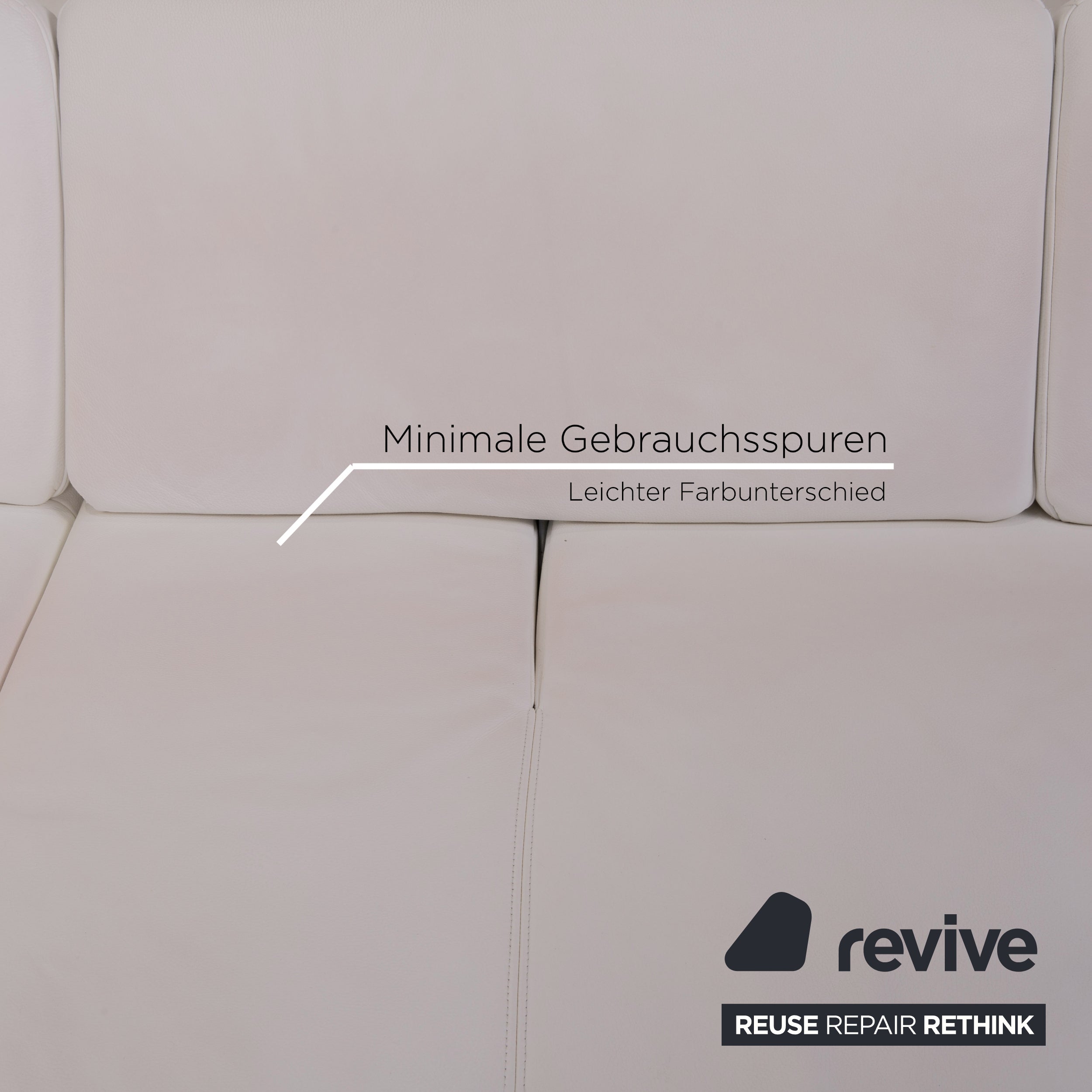 Ewald Schillig Butterfly Leder Sofa Weiß Ecksofa #14897