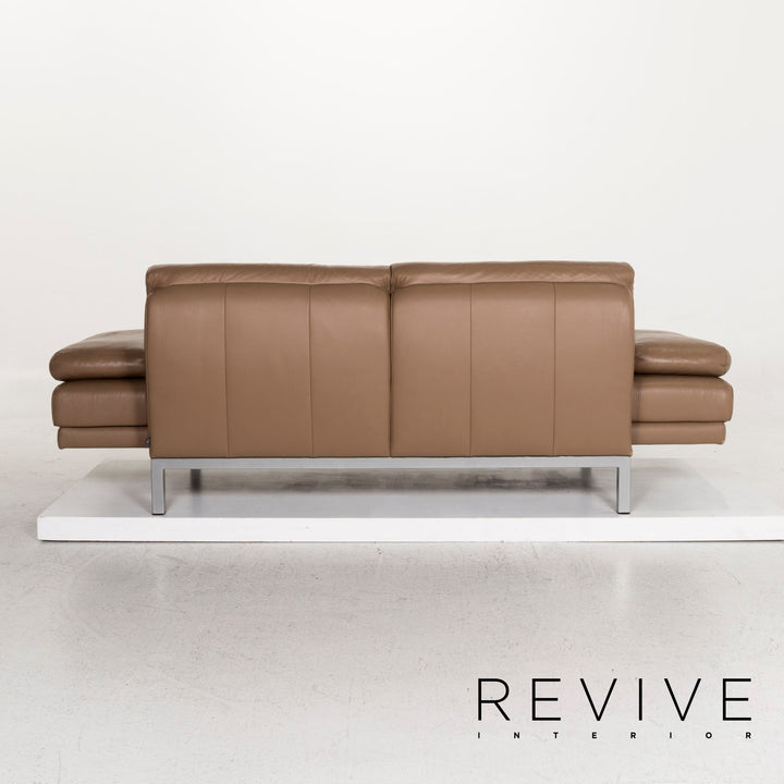 Ewald Schillig Westside Leder Sofa Braun Hellbraun Zweisitzer Couch #13050
