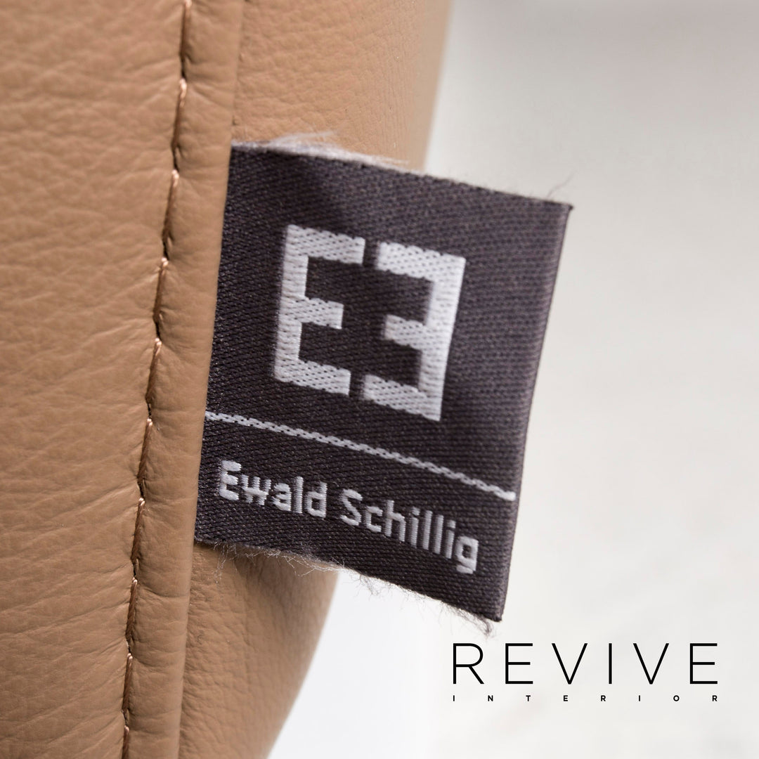 Ewald Schillig Westside Leder Sofa Braun Hellbraun Zweisitzer Couch #13050