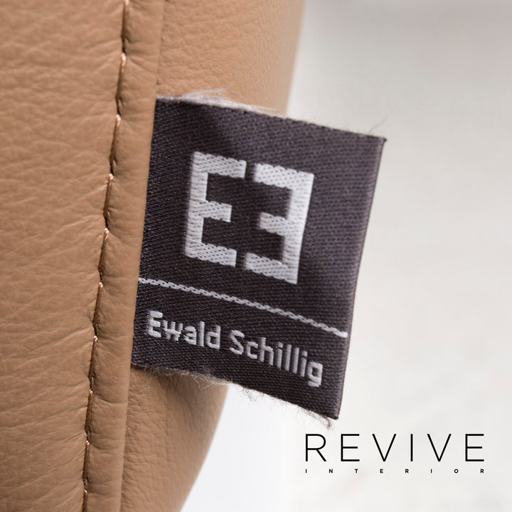 Ewald Schillig Westside Leder Sofa Braun Hellbraun Zweisitzer Couch #13050