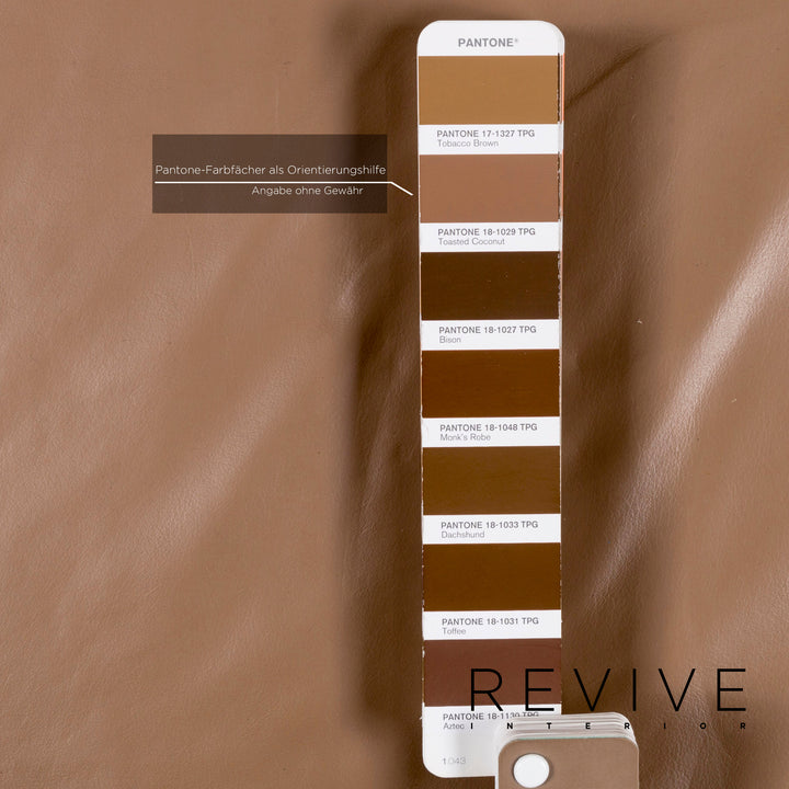 Ewald Schillig Westside Leder Sofa Braun Hellbraun Zweisitzer Couch #13050