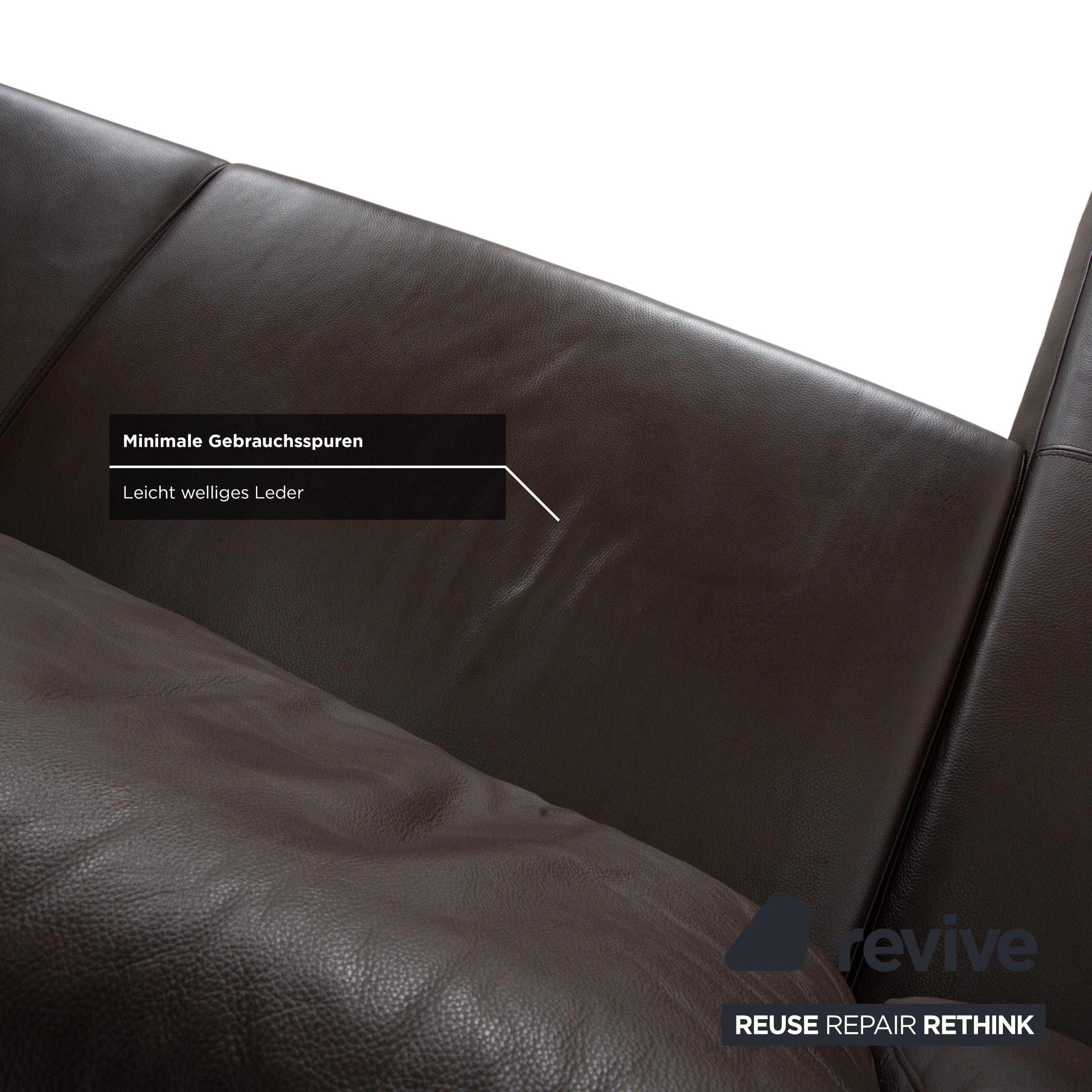 Ewald Schillig Concept Plus Leder Ecksofa Braun Mocca